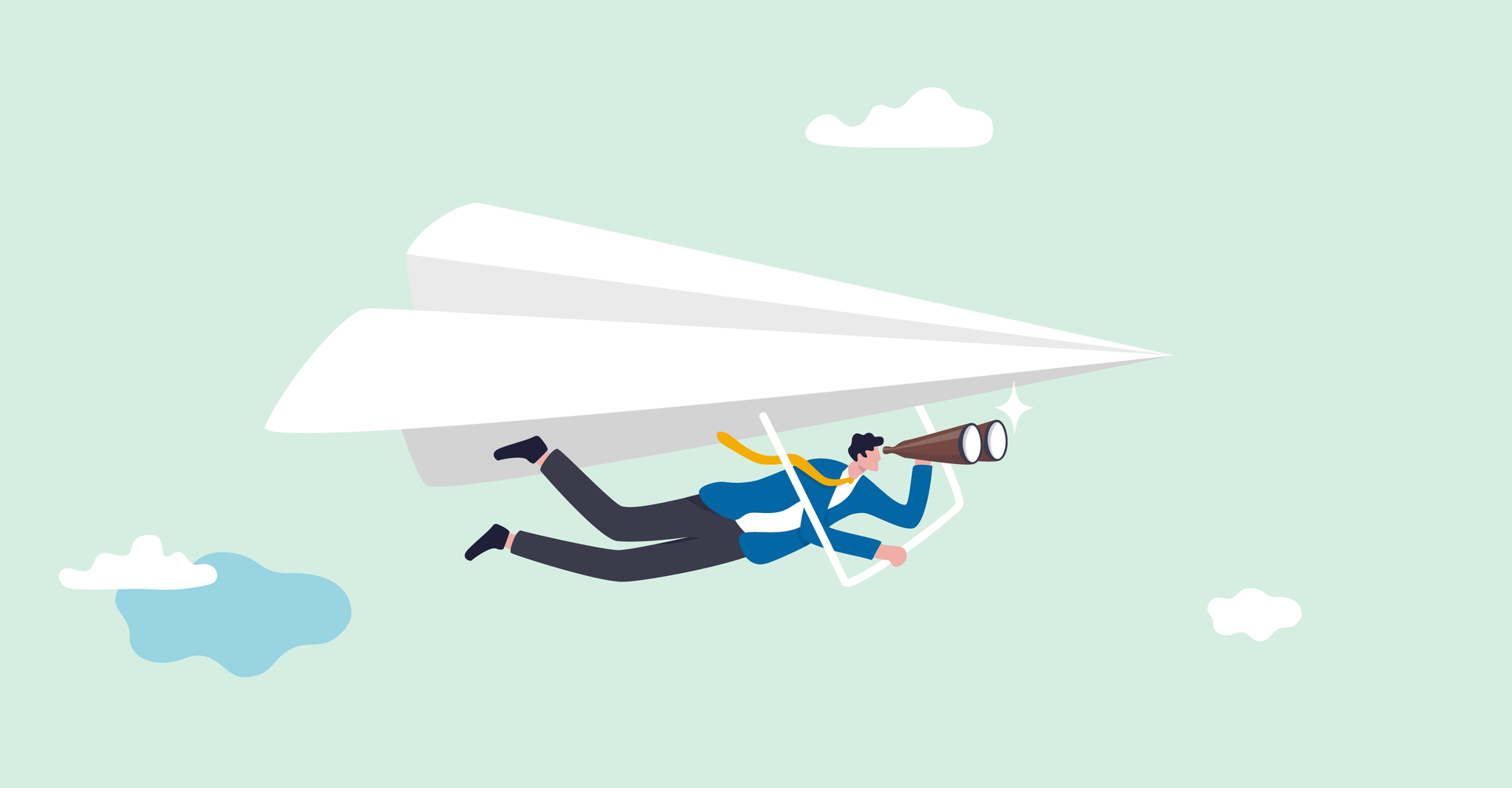 Illustration Papierflieger (adobe.stock.com - Nuthawut)