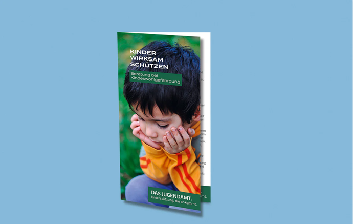 Flyer Kinder wirksam schützen - Beratung bei Kindeswohlgefährdung